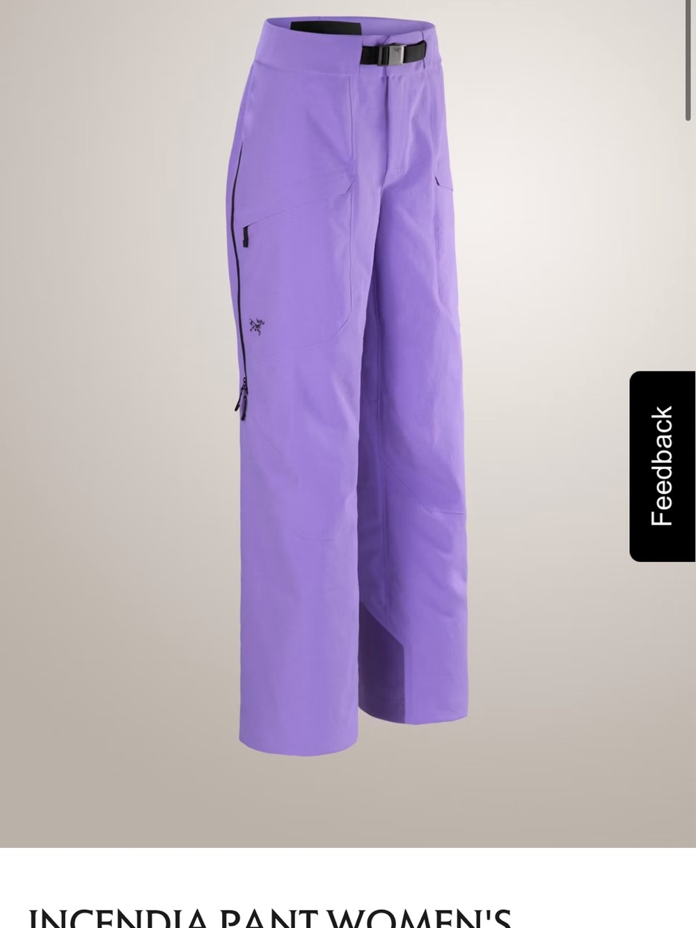 NWT Arc'teryx Women’s Incendia Cargo Pants — Lavender